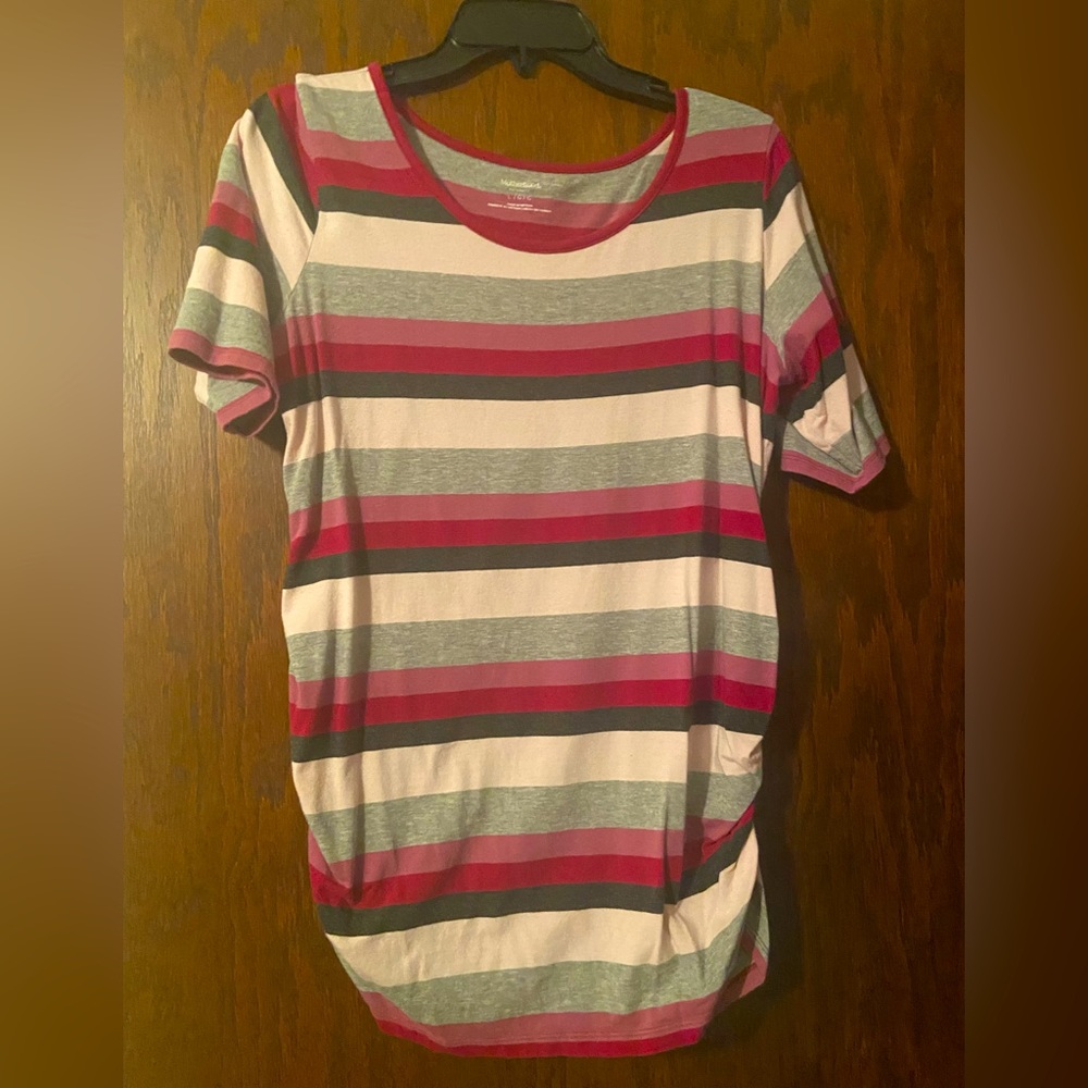 Motherhood Maternity Striped Top Size Large